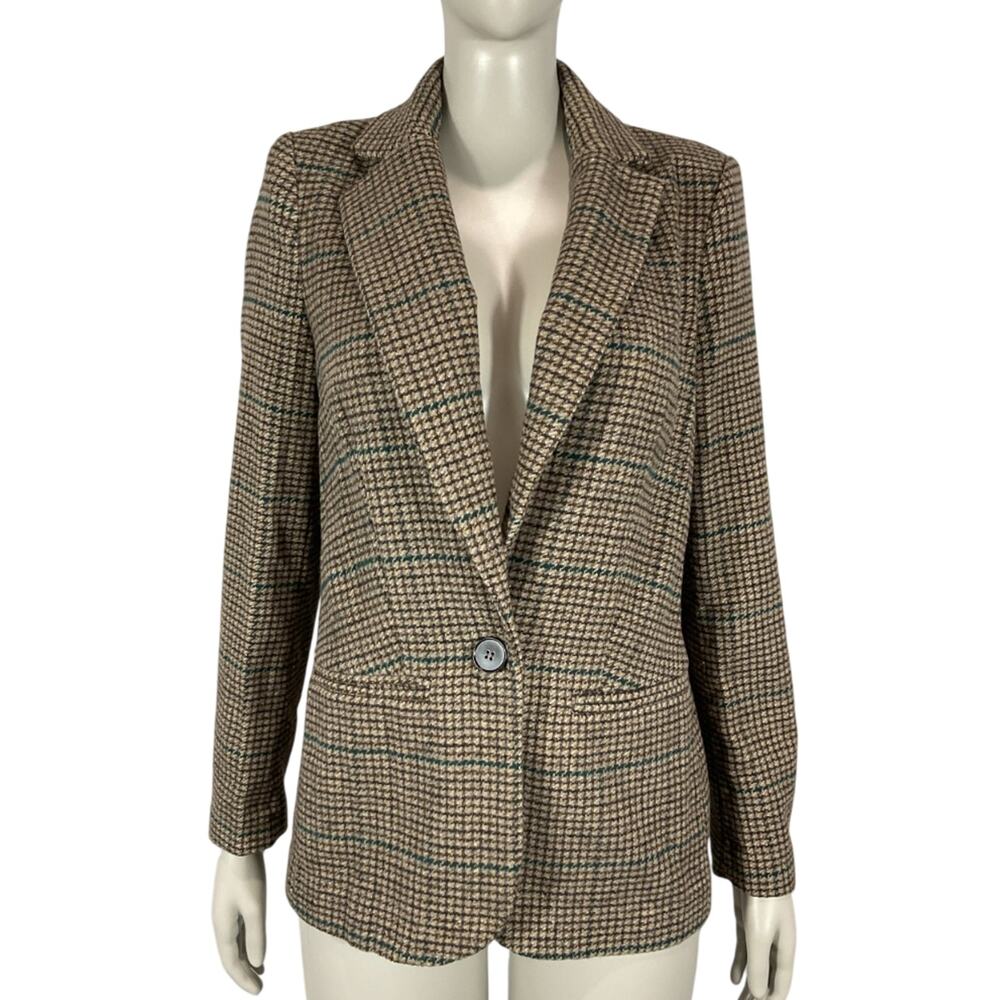 Astr The Label Plaid Multicolor Harlow Blazer Size XS - Picture 2 of 5